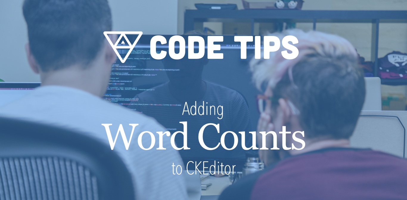 Tip to add word counts to CKEditor