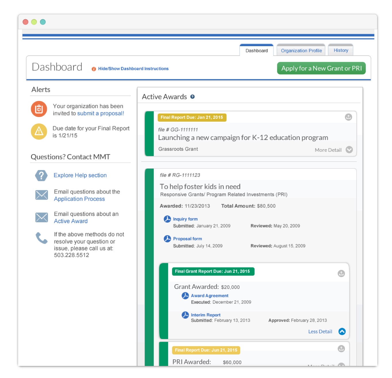 Constituent Dashboard